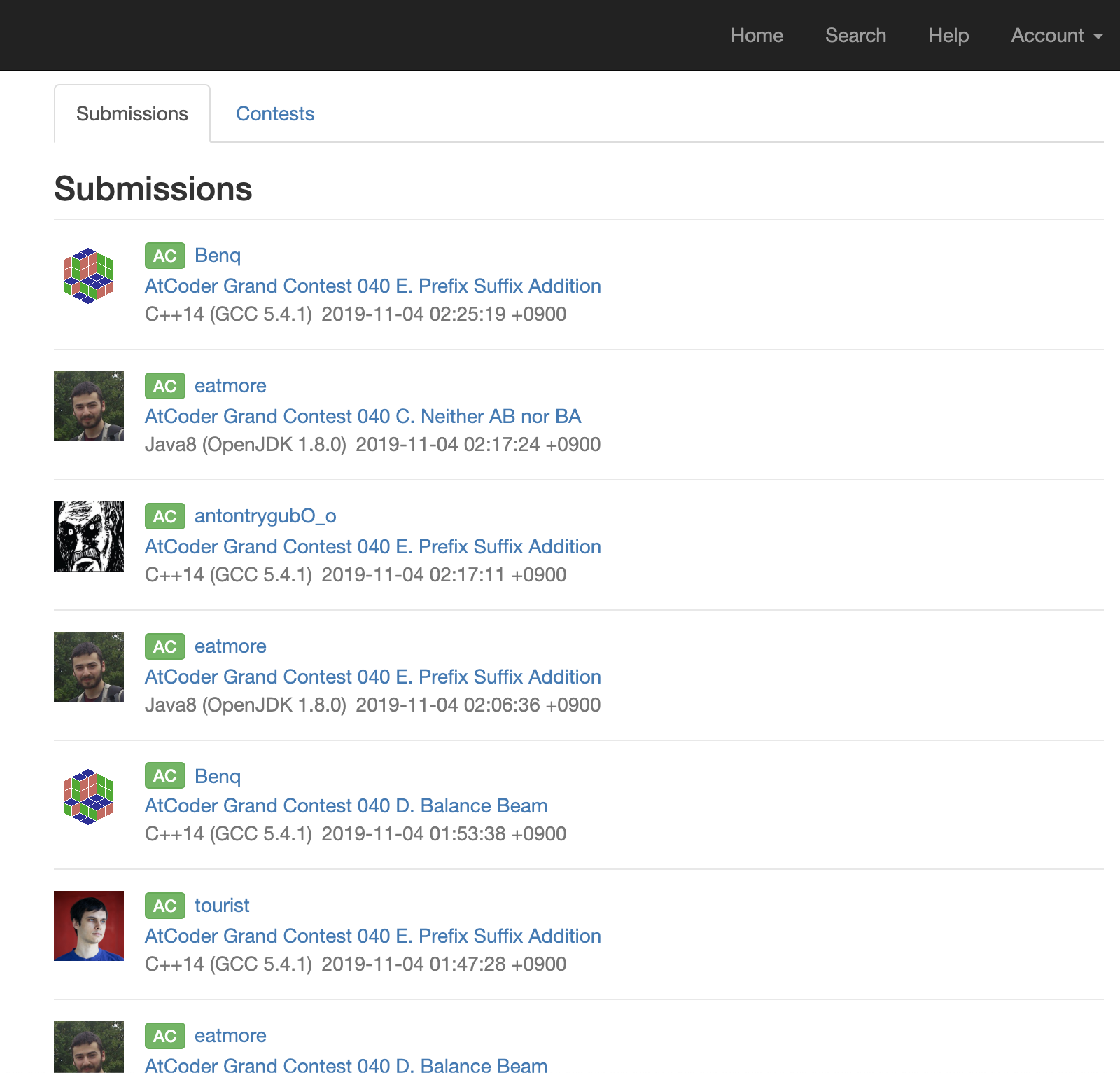 submissions